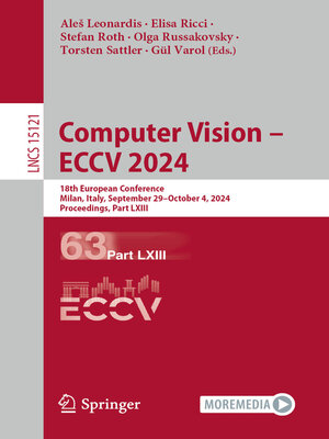 cover image of Computer Vision – ECCV 2024